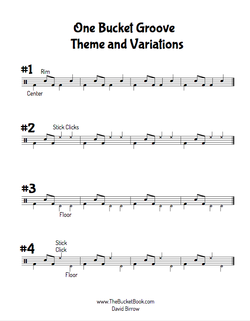 Bucket Drumming Theme and Variations
